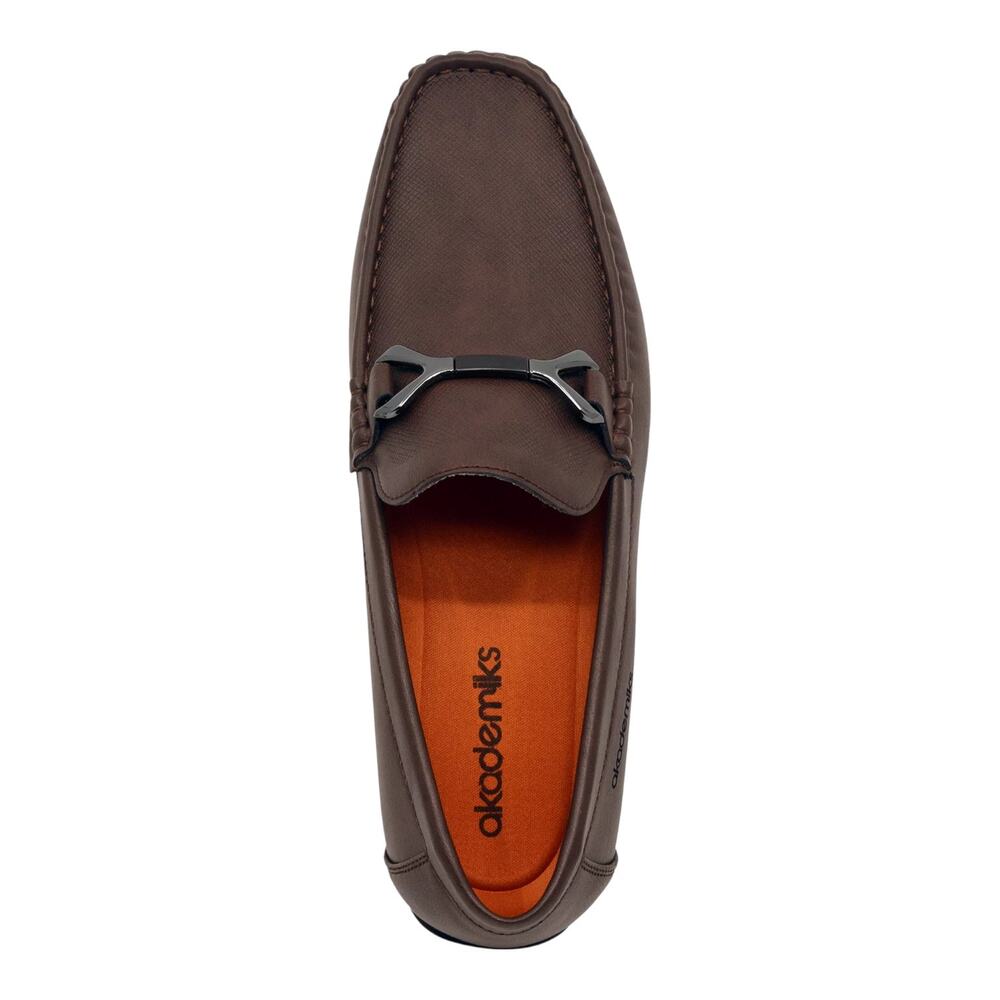 Akademiks Men's Ogden Slip On Comfort Loafers Brown Size 10 - Picture 4 of 5